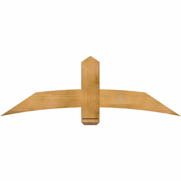 Ekena Millwork Bellingham Rough Sawn Timber Gable Bracket, Western Red Cedar, 60"W x 20"H x 2"D x 6"F, 8/12 Pitch GBW060X20X0206BEL00RWR - main
